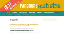 Desktop Screenshot of parcoursdartistes.com