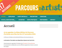 Tablet Screenshot of parcoursdartistes.com