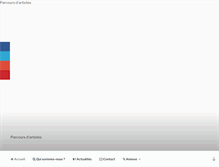 Tablet Screenshot of parcoursdartistes.org